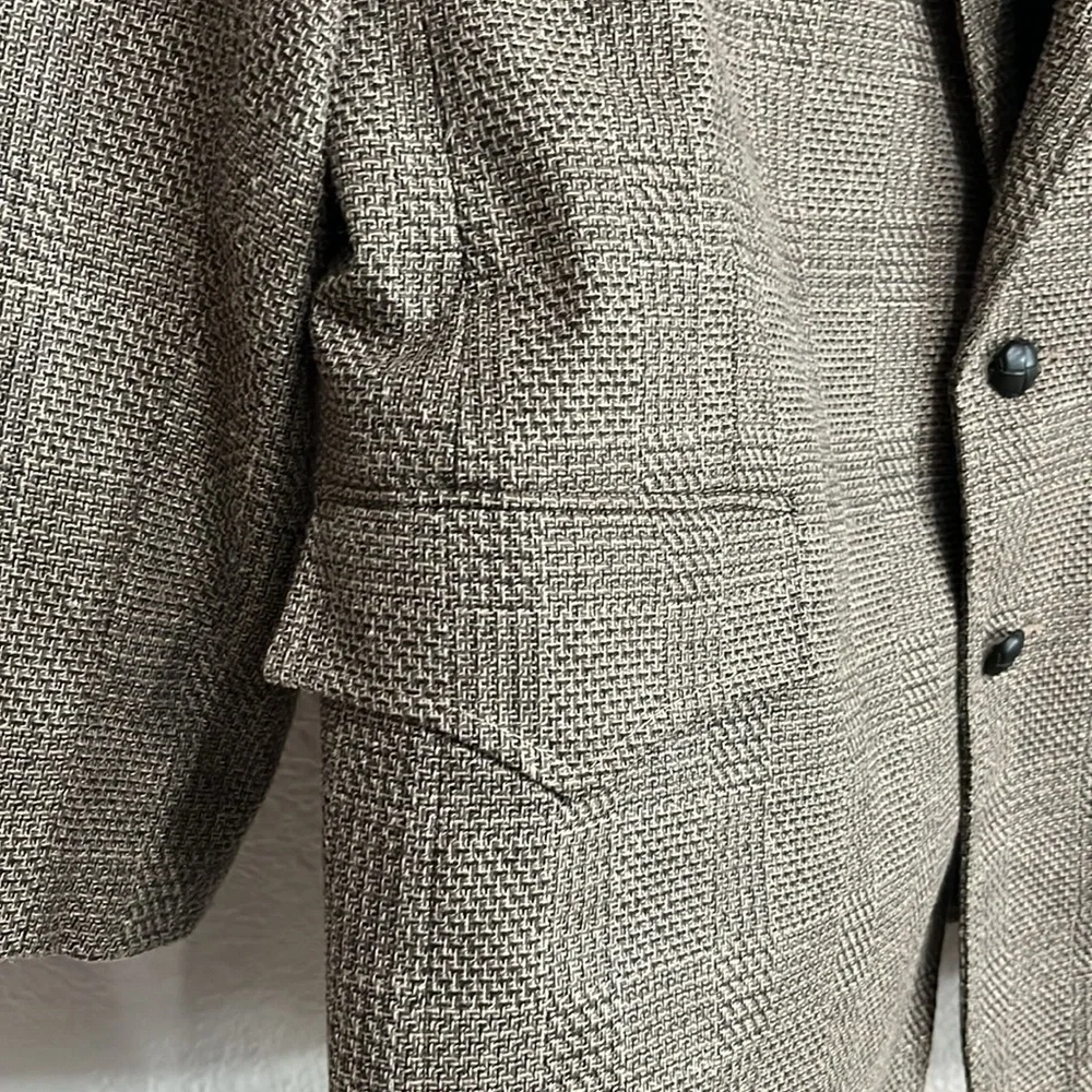 PIONEER Men's Brown Glen Plaid Sport Coat Blazer
